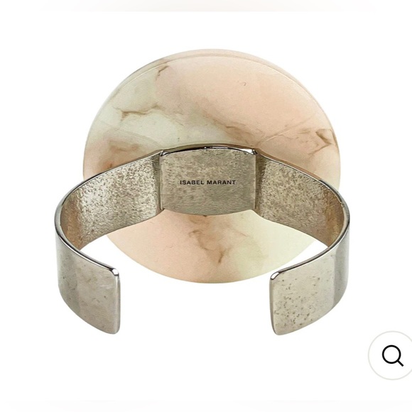 Isabel Marant NWOT Round Resin Cuff Bracelet in Pink - Picture 4 of 9